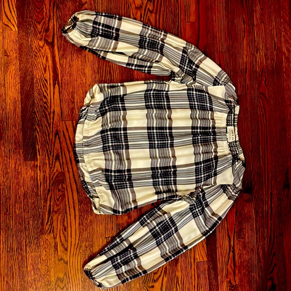 Cloth & stone plaid top